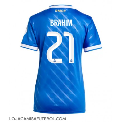 Camisa de Futebol Real Madrid Brahim Diaz #21 Equipamento Alternativo Mulheres 2025-26 Manga Curta